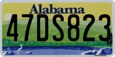 AL license plate 47DS823