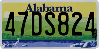 AL license plate 47DS824