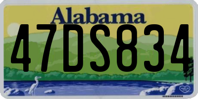 AL license plate 47DS834