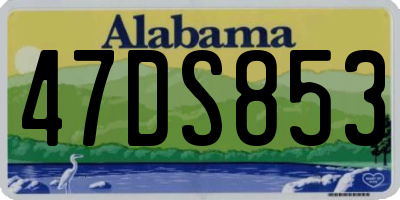 AL license plate 47DS853