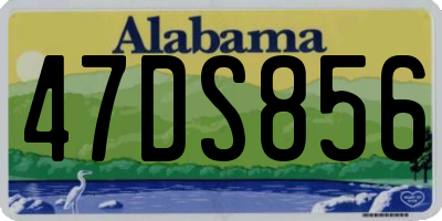 AL license plate 47DS856