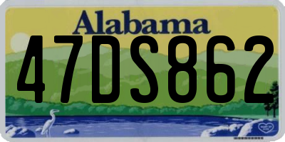 AL license plate 47DS862