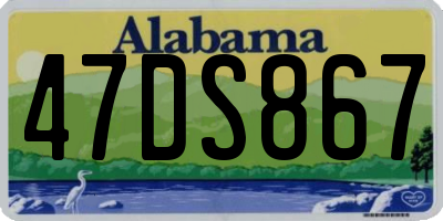 AL license plate 47DS867