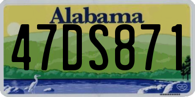 AL license plate 47DS871