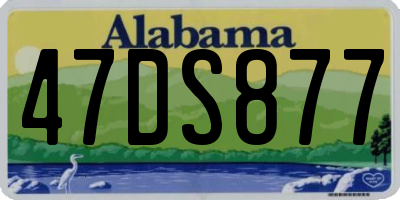 AL license plate 47DS877