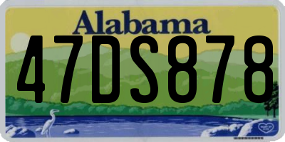 AL license plate 47DS878