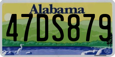 AL license plate 47DS879