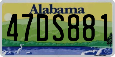 AL license plate 47DS881