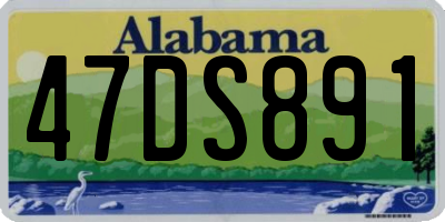 AL license plate 47DS891