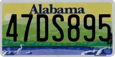 AL license plate 47DS895