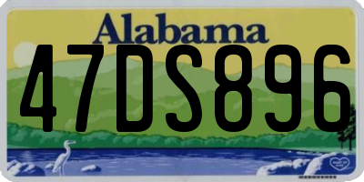 AL license plate 47DS896