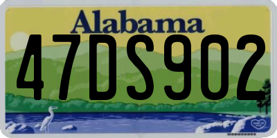 AL license plate 47DS902