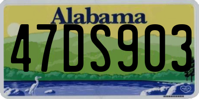 AL license plate 47DS903