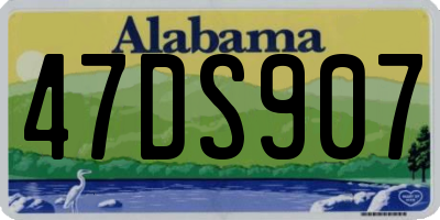 AL license plate 47DS907