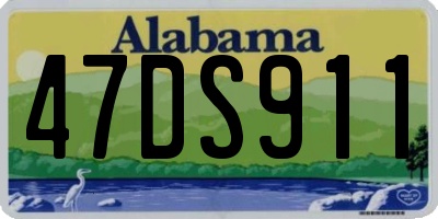 AL license plate 47DS911