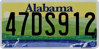 AL license plate 47DS912