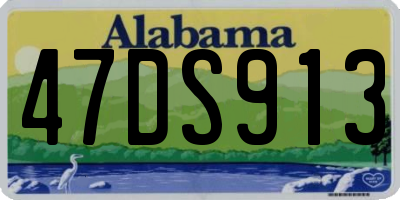 AL license plate 47DS913