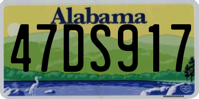 AL license plate 47DS917