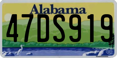 AL license plate 47DS919