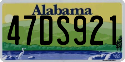 AL license plate 47DS921