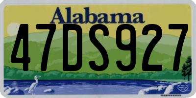 AL license plate 47DS927