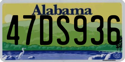 AL license plate 47DS936