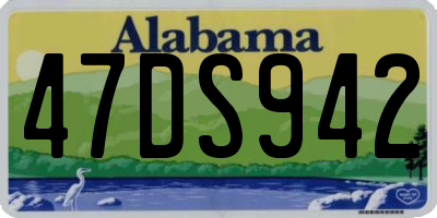 AL license plate 47DS942