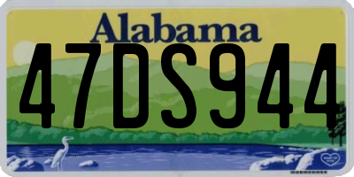 AL license plate 47DS944