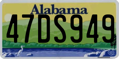 AL license plate 47DS949