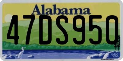 AL license plate 47DS950