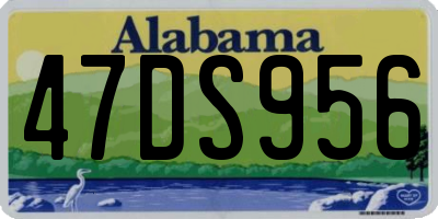 AL license plate 47DS956