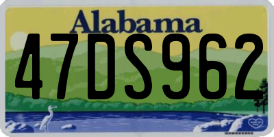 AL license plate 47DS962