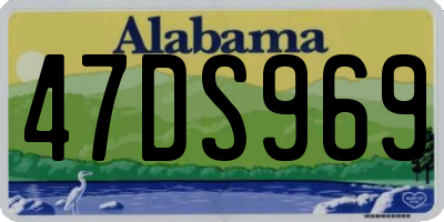 AL license plate 47DS969