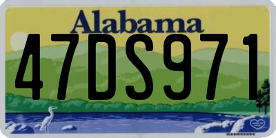 AL license plate 47DS971
