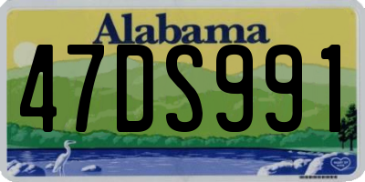 AL license plate 47DS991