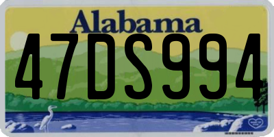 AL license plate 47DS994