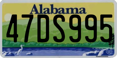 AL license plate 47DS995