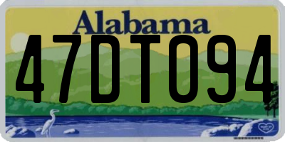 AL license plate 47DT094