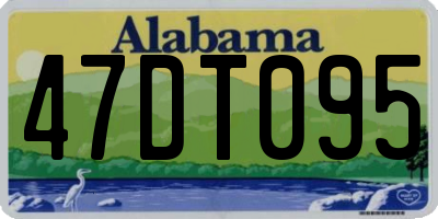 AL license plate 47DT095