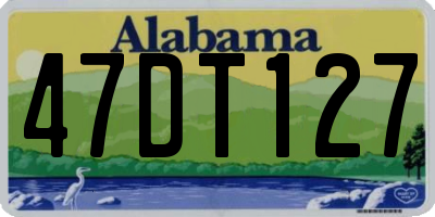 AL license plate 47DT127
