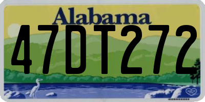 AL license plate 47DT272