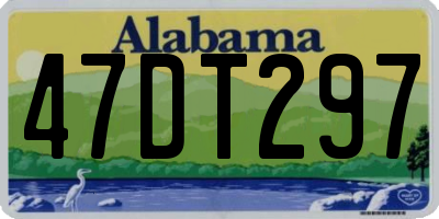 AL license plate 47DT297