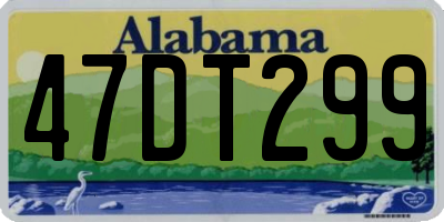 AL license plate 47DT299