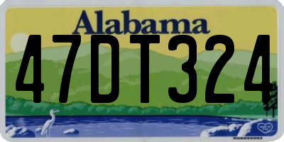 AL license plate 47DT324