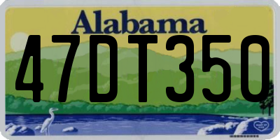 AL license plate 47DT350