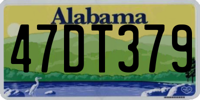 AL license plate 47DT379