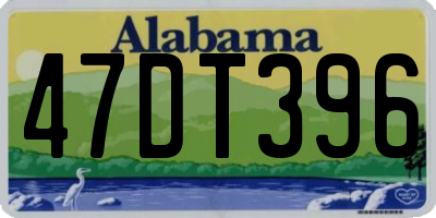 AL license plate 47DT396
