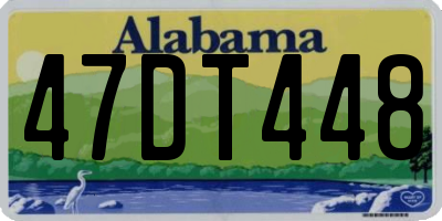 AL license plate 47DT448