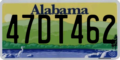 AL license plate 47DT462