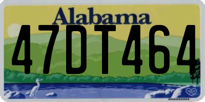 AL license plate 47DT464